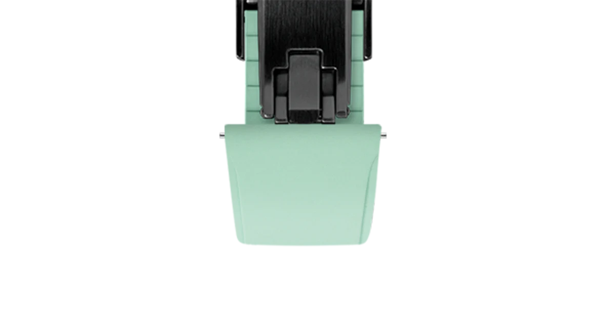 Mint Green CTS Rubber Strap for Cartier Santos de Cartier - Image 13