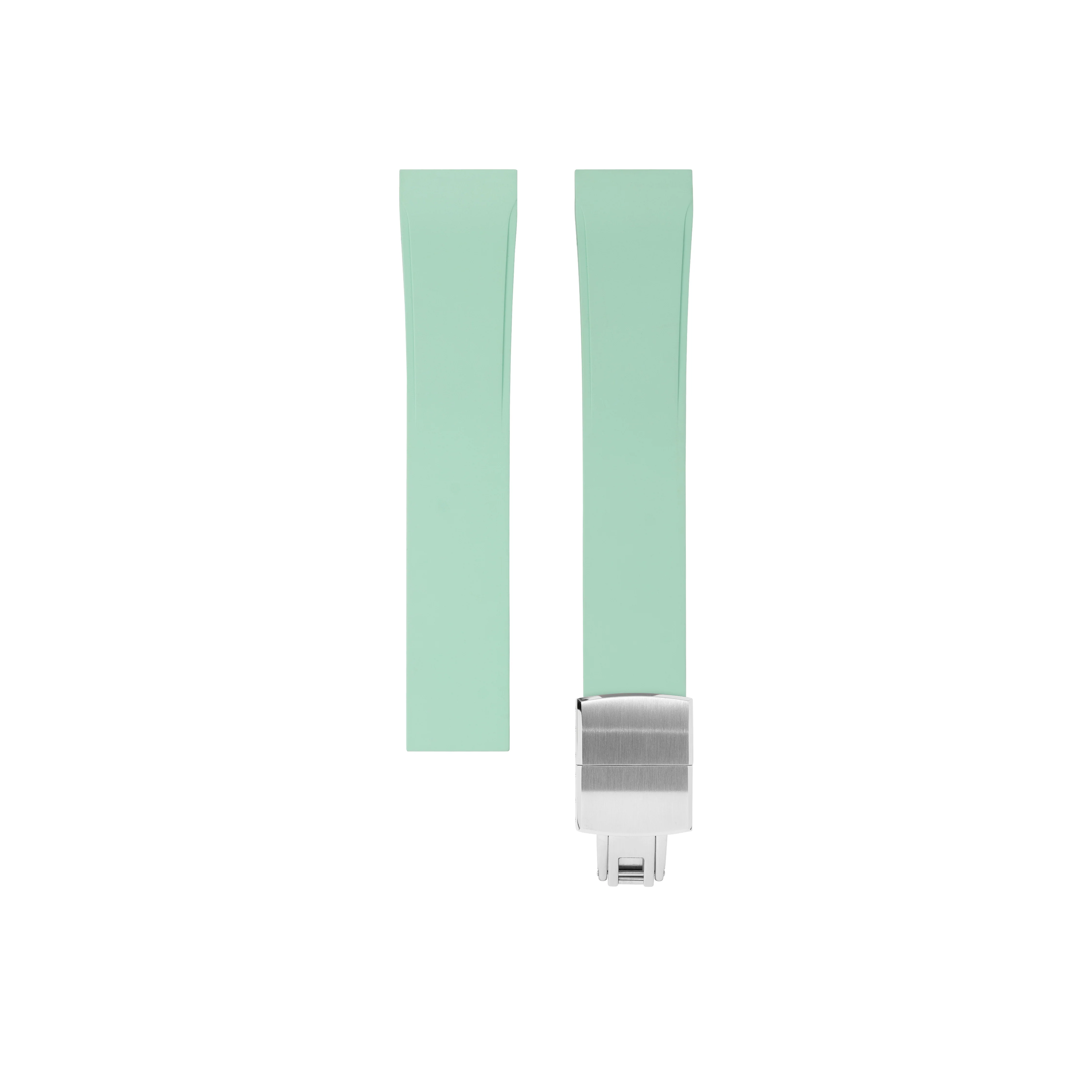 Mint Green CTS Rubber Strap for Cartier Santos de Cartier - Image 5
