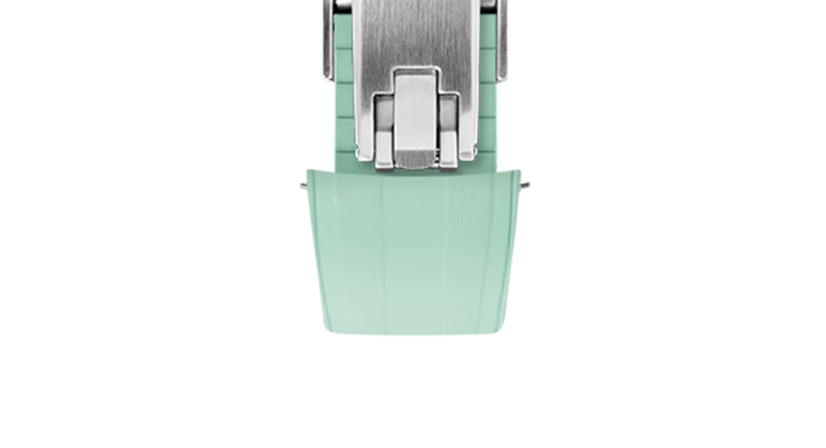 Mint Green CTS Rubber Strap for Rolex Submariner 41mm - Image 7