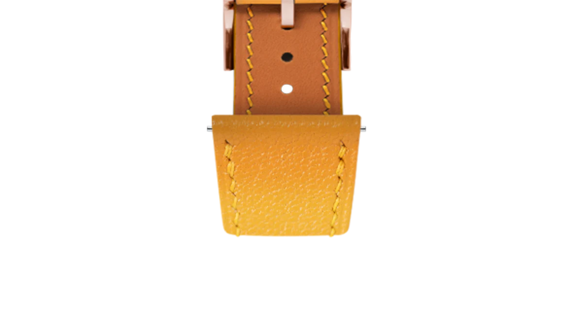 Mustard Chevre Slim Strap - Image 10