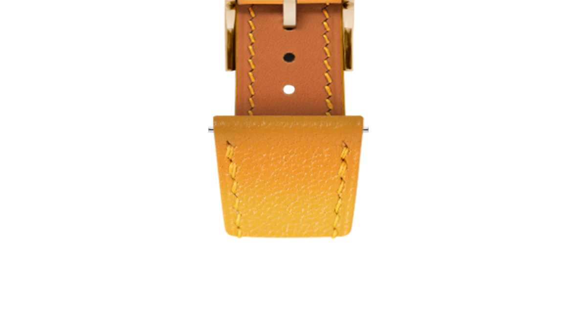 Mustard Chevre Slim Strap - Image 12