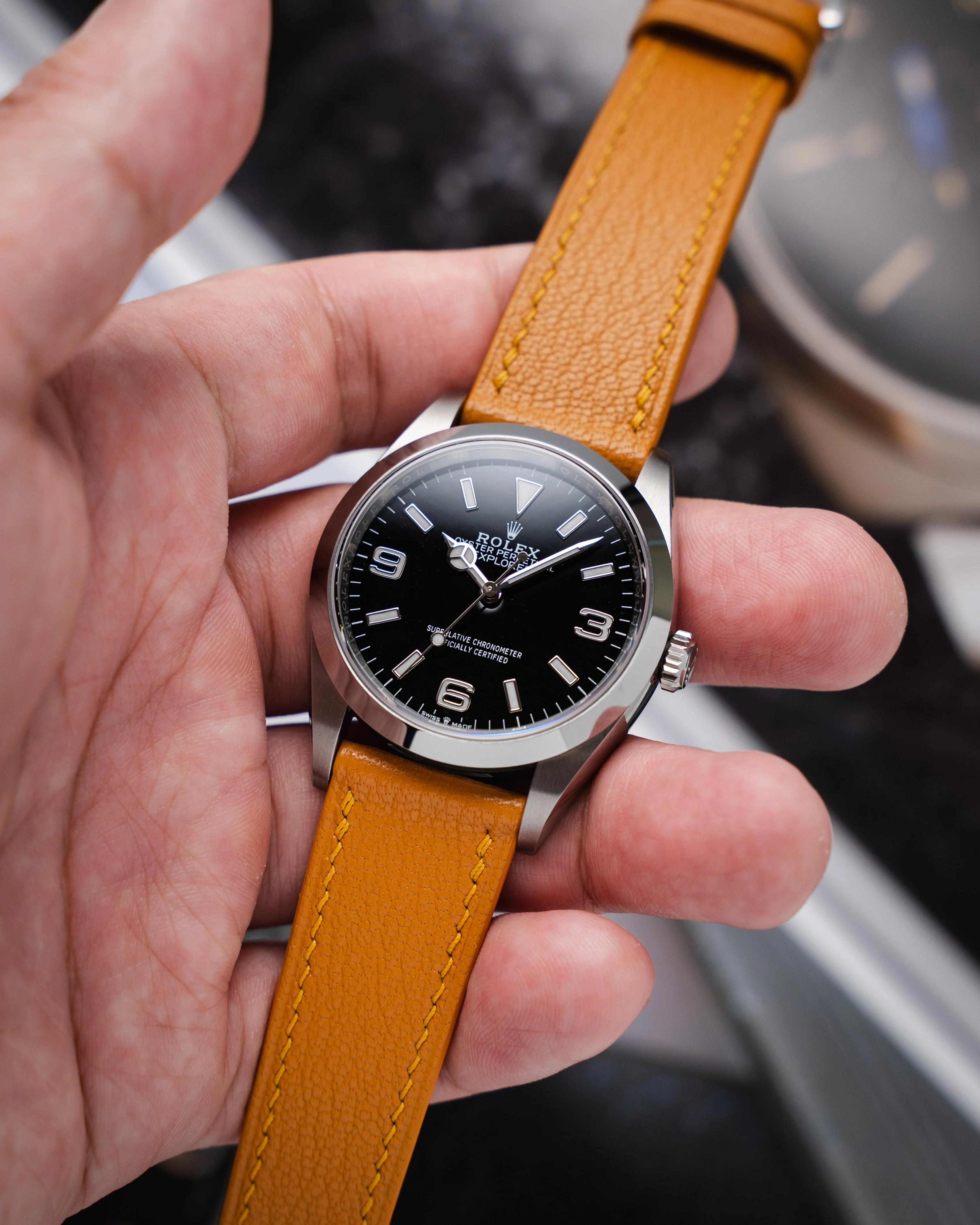 Mustard Chevre Slim Strap - Image 3