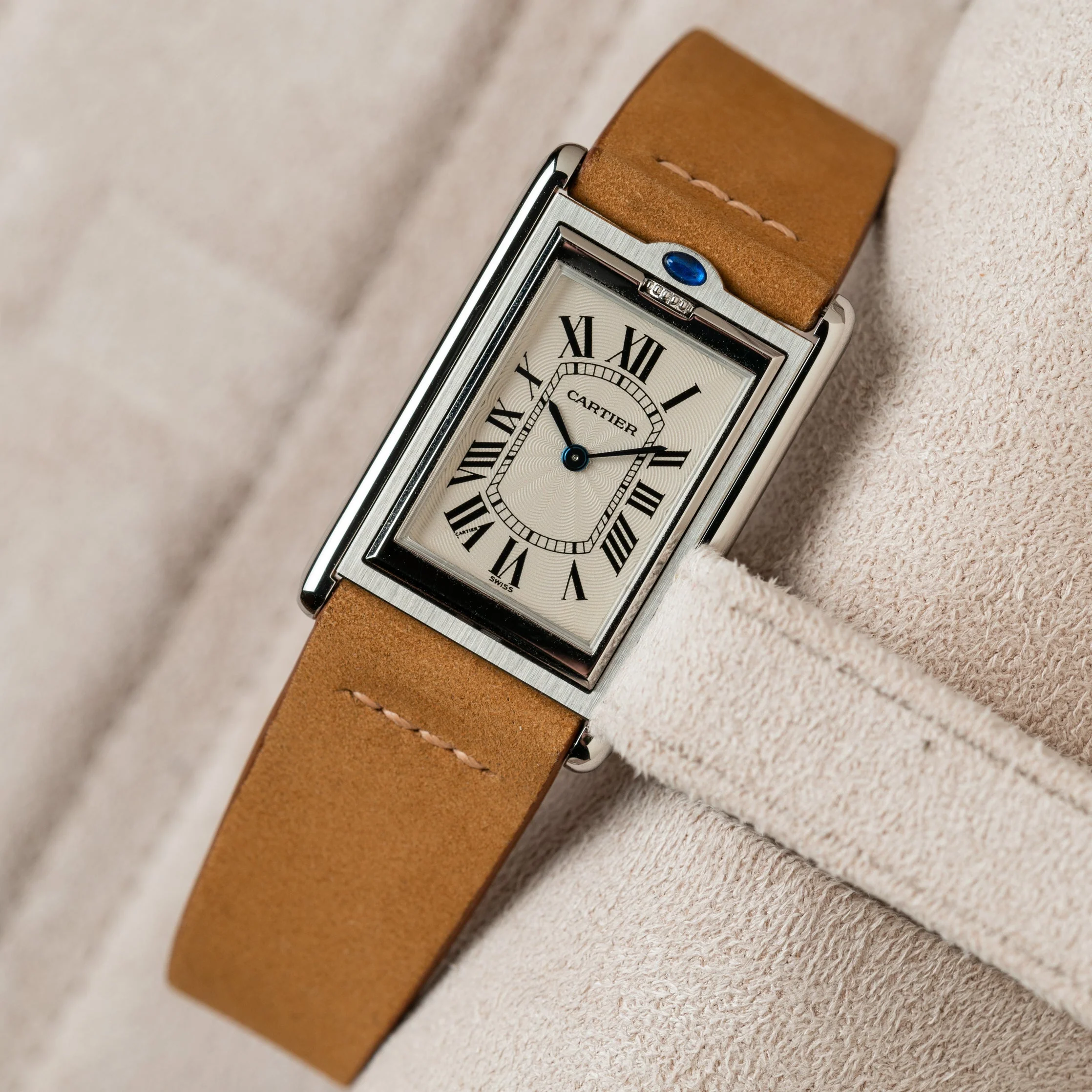 Overstock: Natural Nubuck Row-Stitch Strap - Image 3