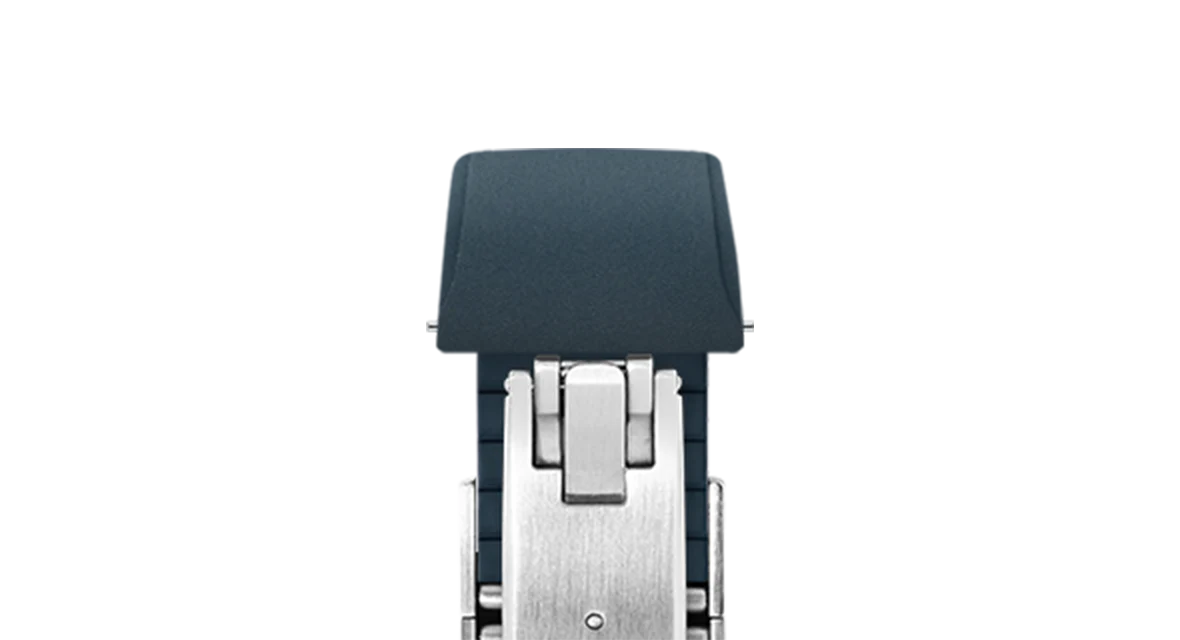 Navy CTS Rubber Strap for Cartier Santos de Cartier - Image 6