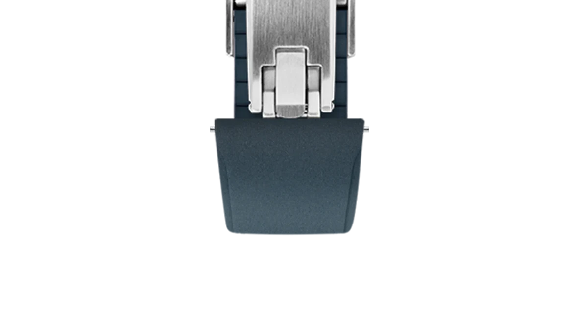 Navy CTS Rubber Strap for Cartier Santos de Cartier - Image 7