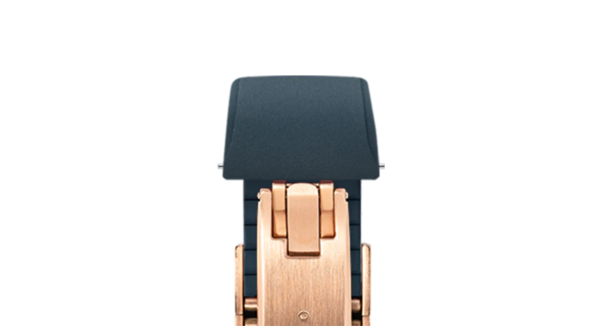 Navy CTS Rubber Strap for Cartier Santos de Cartier - Image 8
