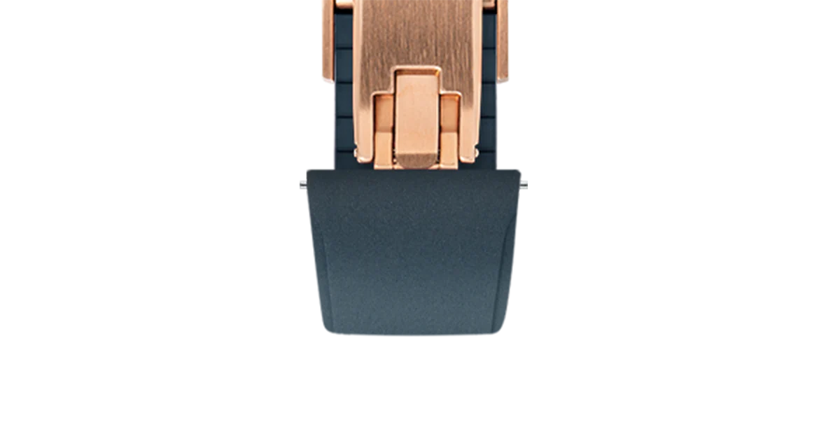 Navy CTS Rubber Strap for Cartier Santos de Cartier - Image 9