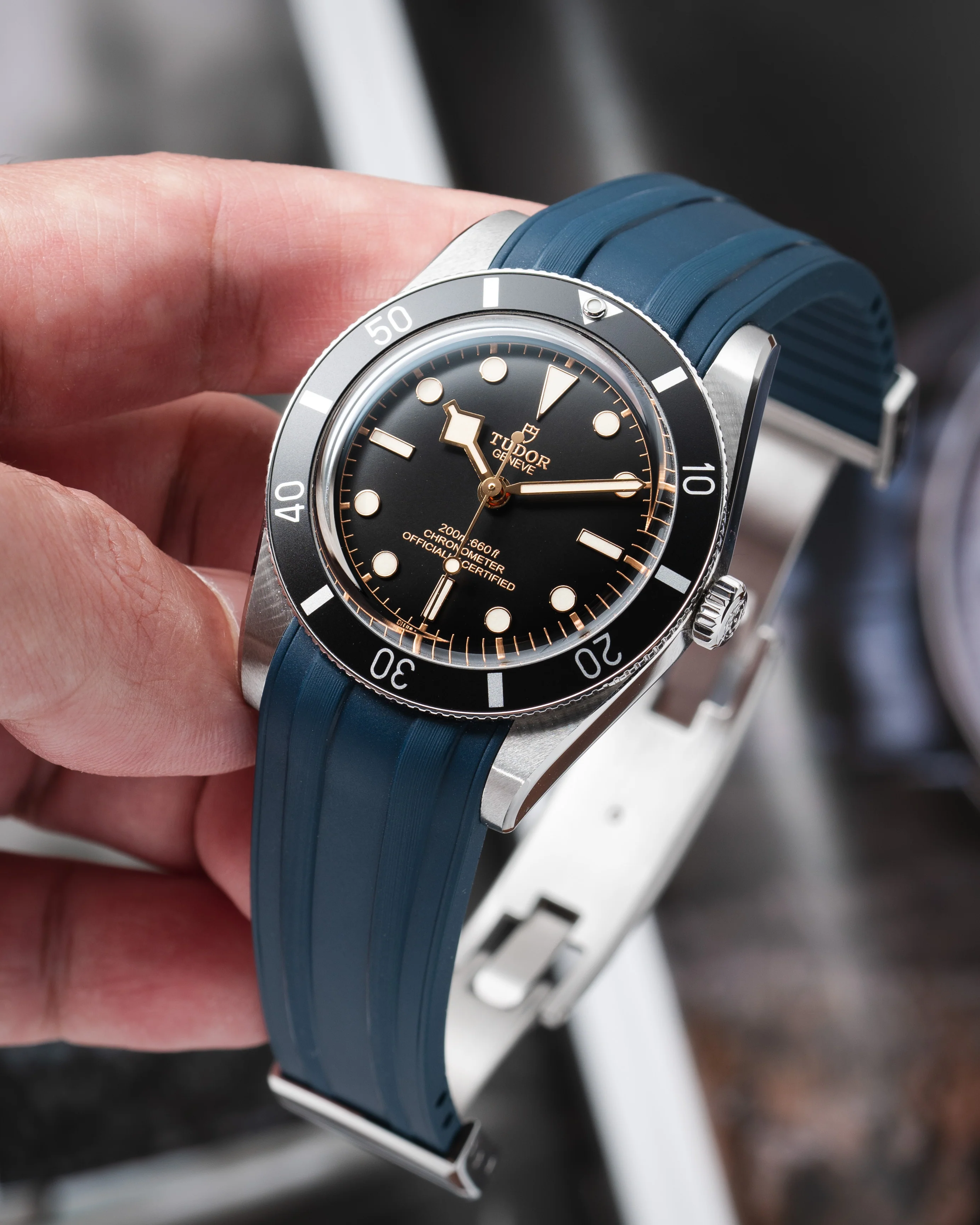 Navy CTS Rubber Strap for Tudor BB54 - Image 2