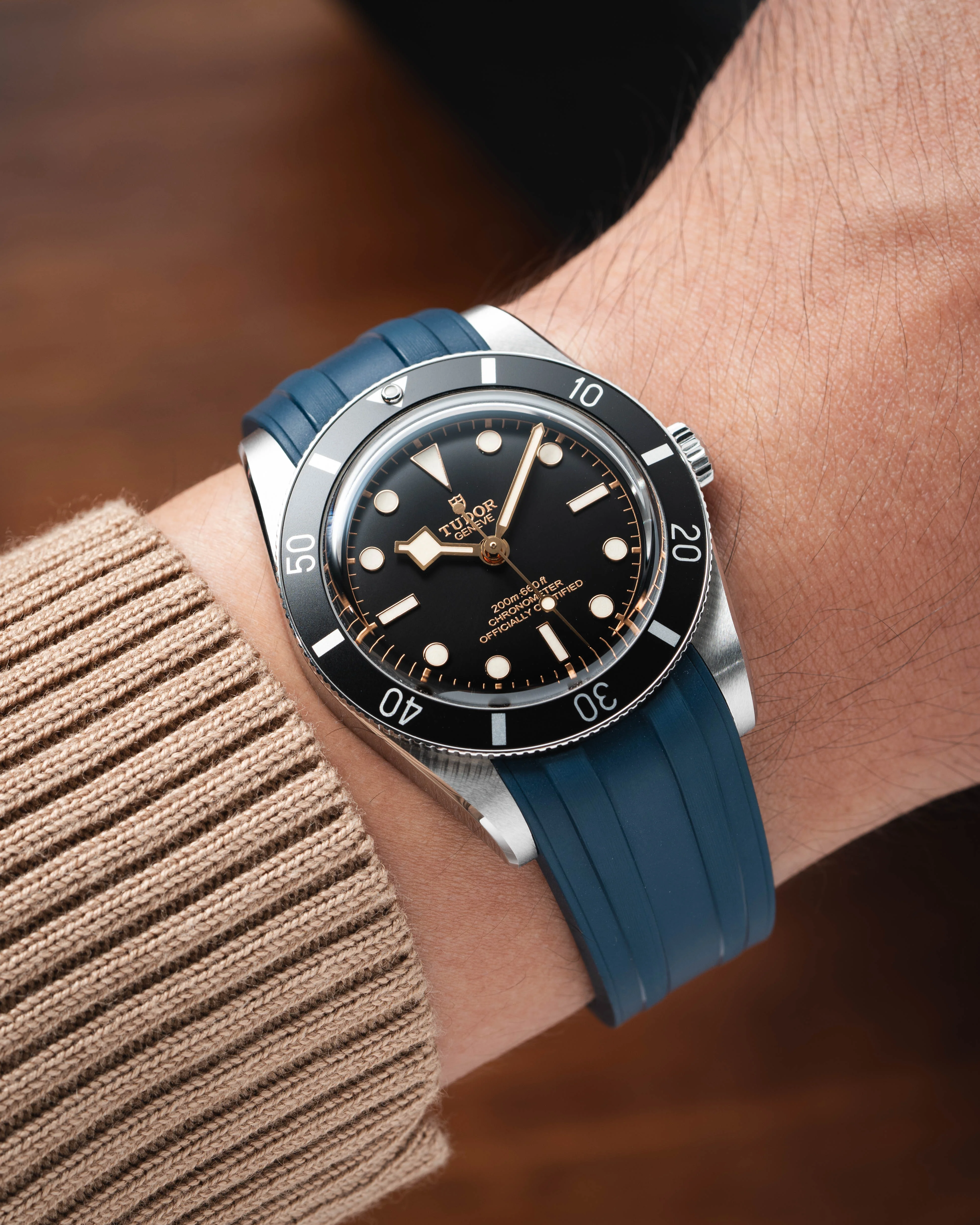 Navy CTS Rubber Strap for Tudor BB54 - Image 3