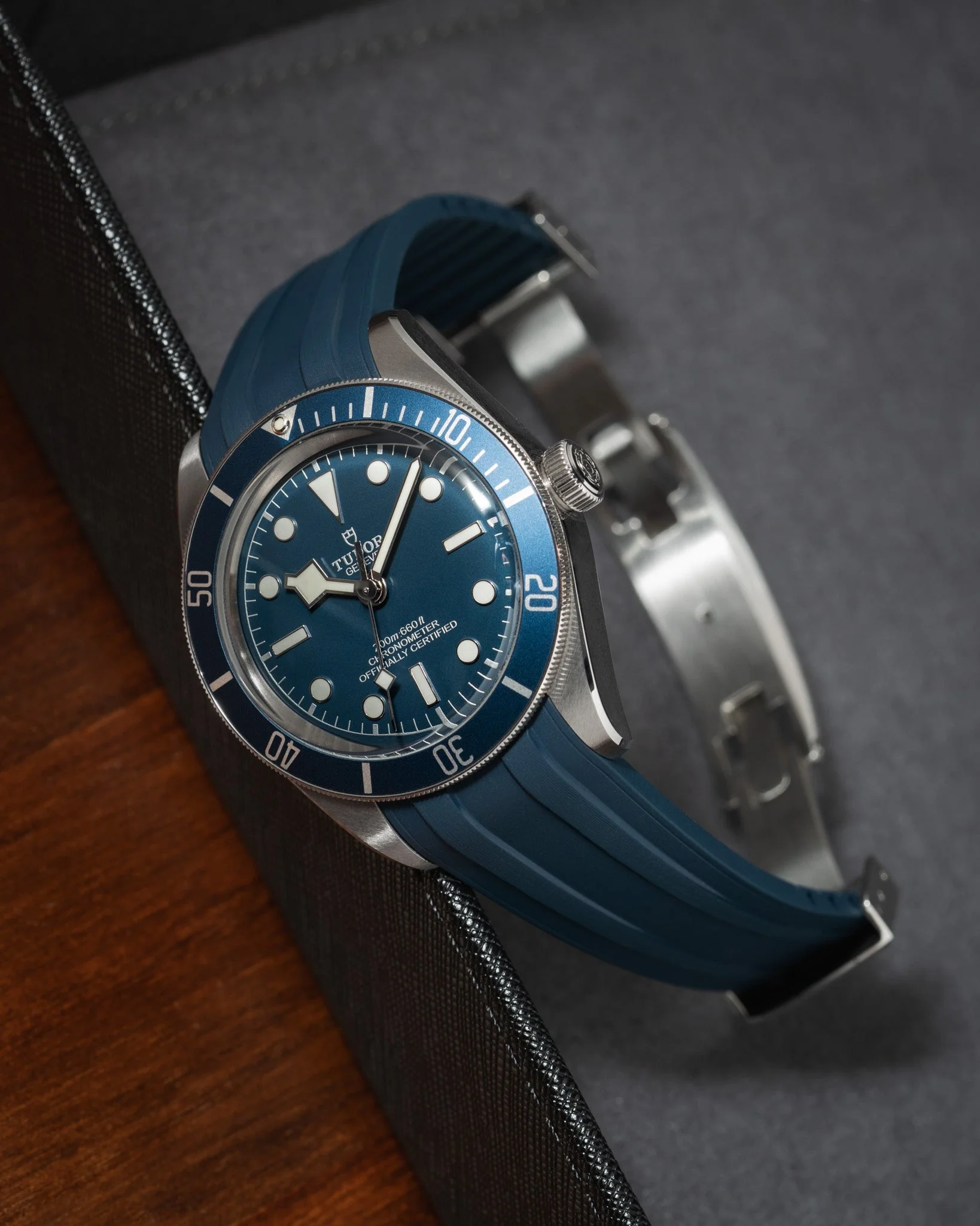Navy CTS Rubber Strap for Tudor BB58 - Image 6