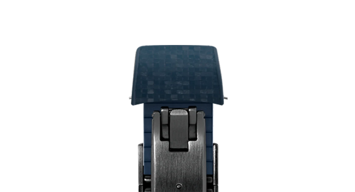 Navy Curved CTS Rubber Strap for MB&F MAD1 - Image 12