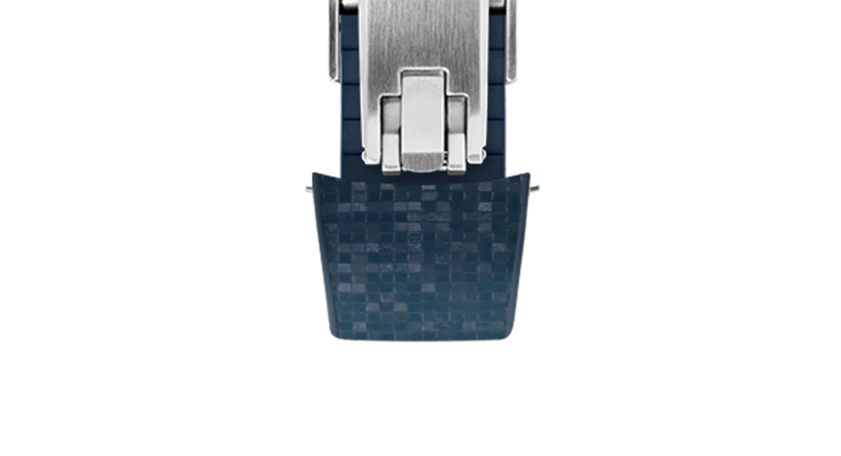 Navy Curved CTS Rubber Strap for MB&F MAD1 - Image 7