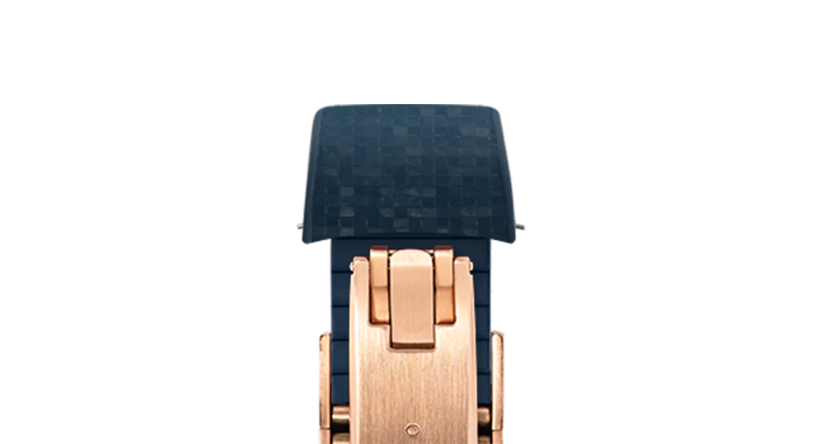 Navy Curved CTS Rubber Strap for MB&F MAD1 - Image 8