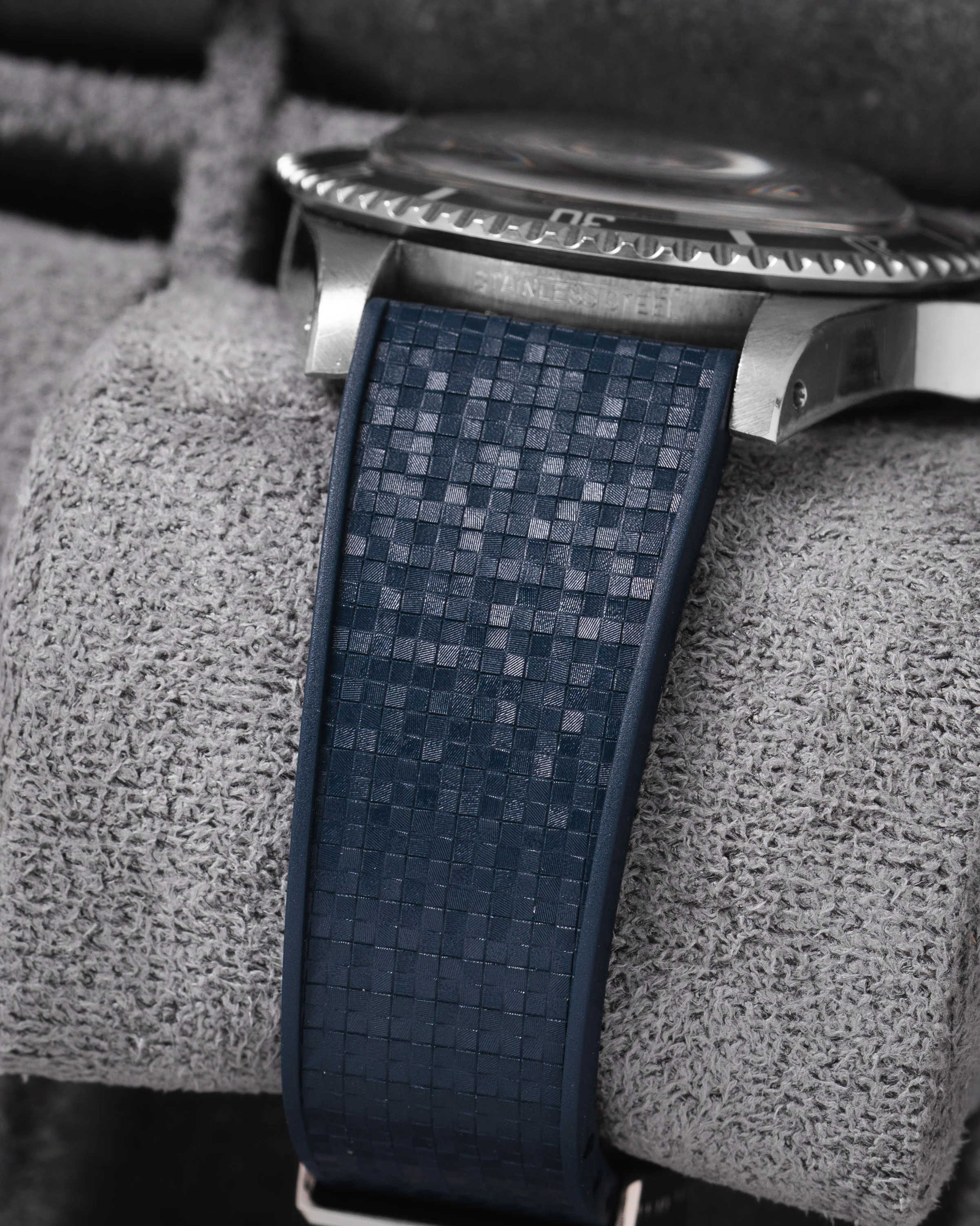 Navy Mosaic CTS Rubber Strap - Image 3