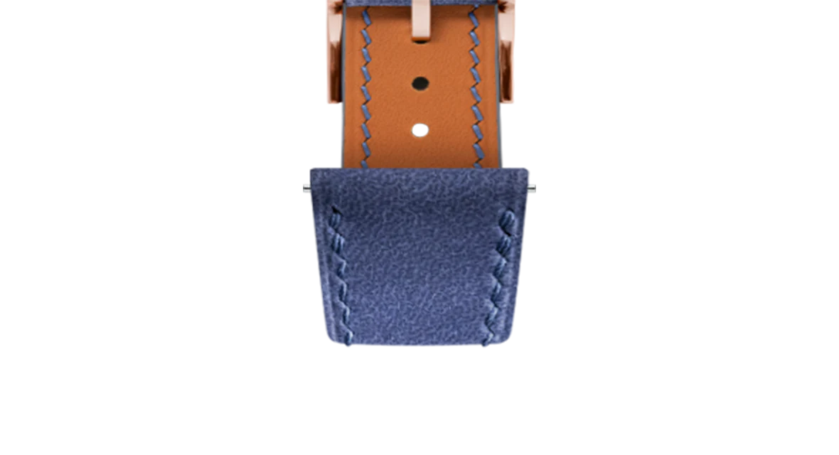 Navy Nubuck Slim Strap - Image 6
