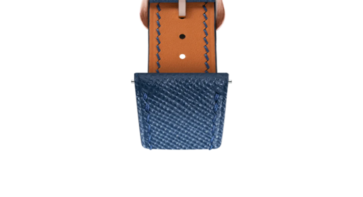 Navy Saffiano Strap for Cartier Tank - Image 10