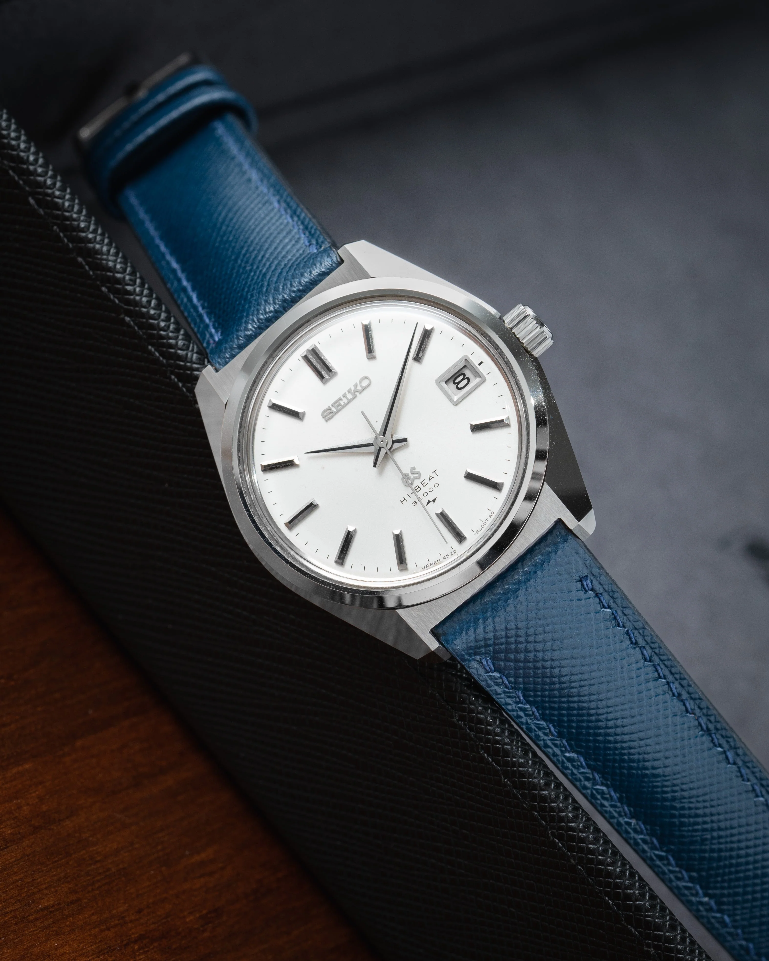 Navy Saffiano Signature Strap - Image 3