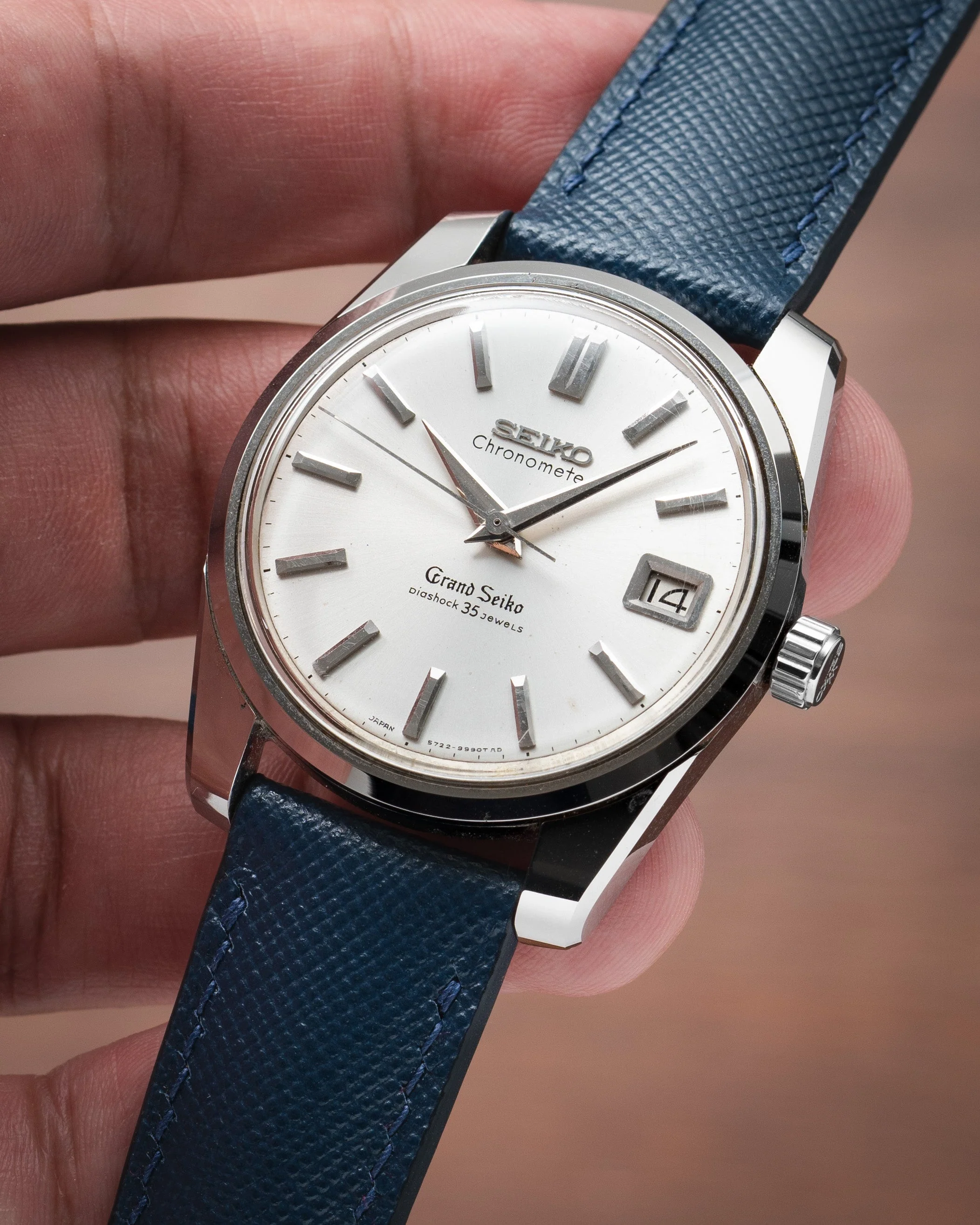 Navy Saffiano Signature Strap - Image 4