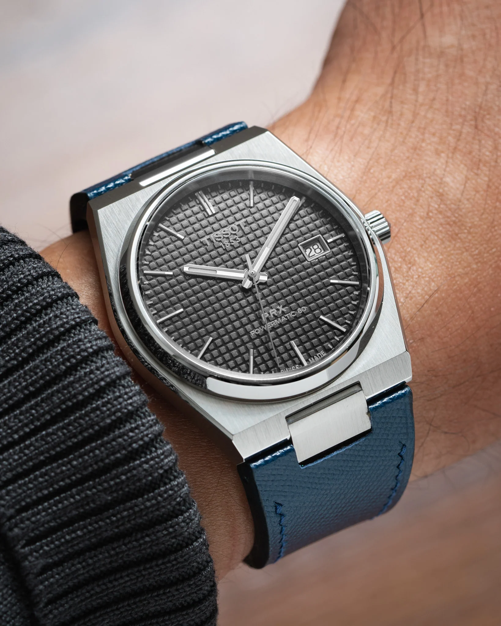 Navy Saffiano Strap for Tissot PRX - Image 6