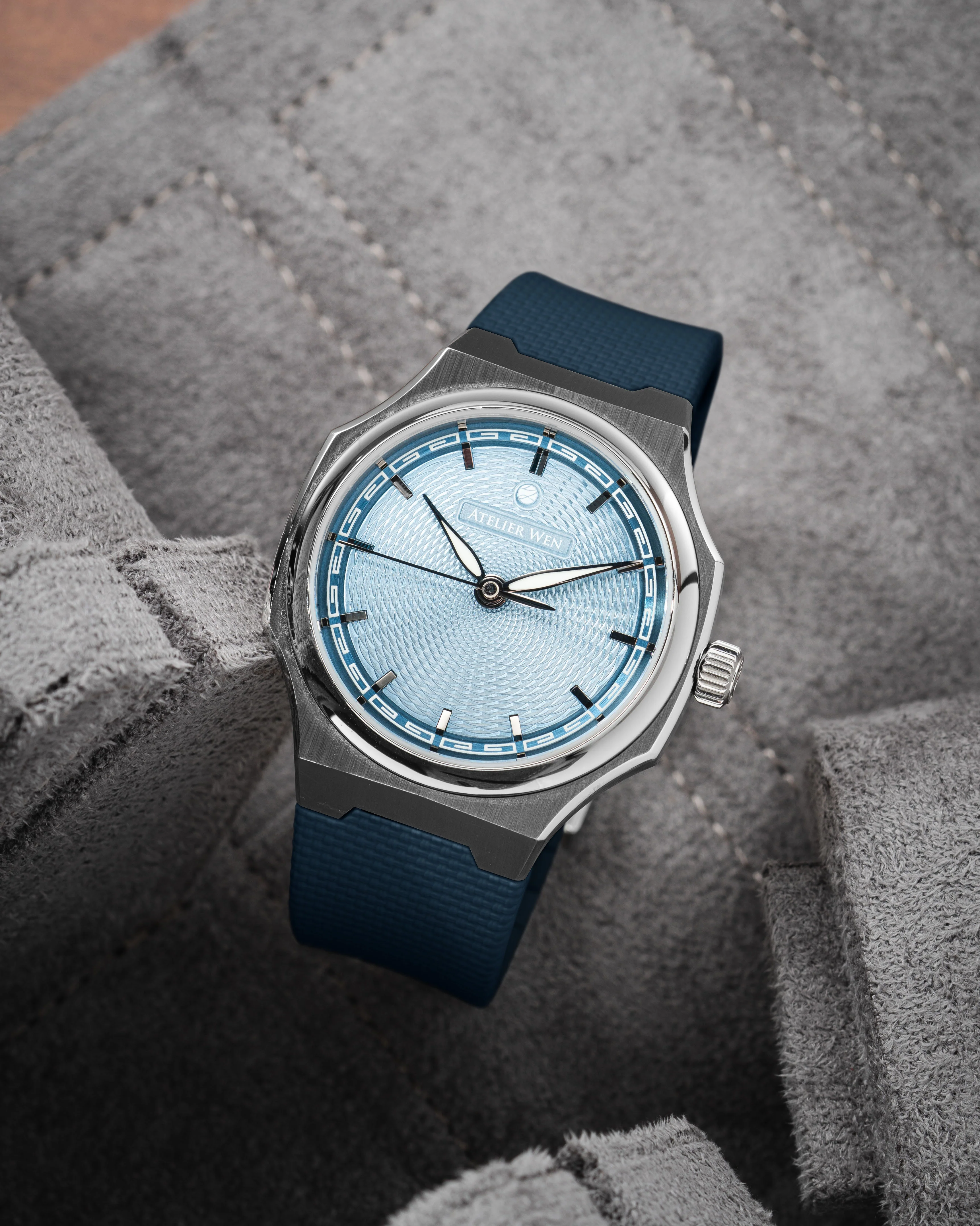 Navy Sailcloth CTS Rubber Strap for Atelier Wen Perception - Image 4