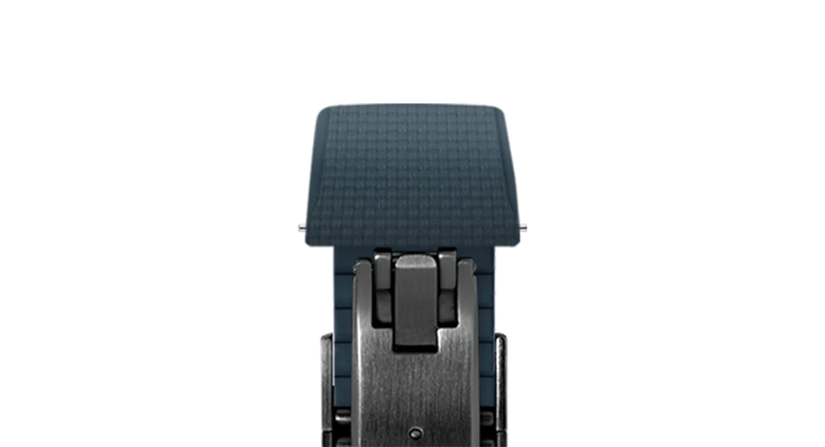 Navy Sailcloth CTS Rubber Strap for Cartier Santos de Cartier - Image 15