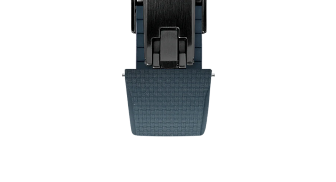 Navy Sailcloth CTS Rubber Strap for Cartier Santos de Cartier - Image 16