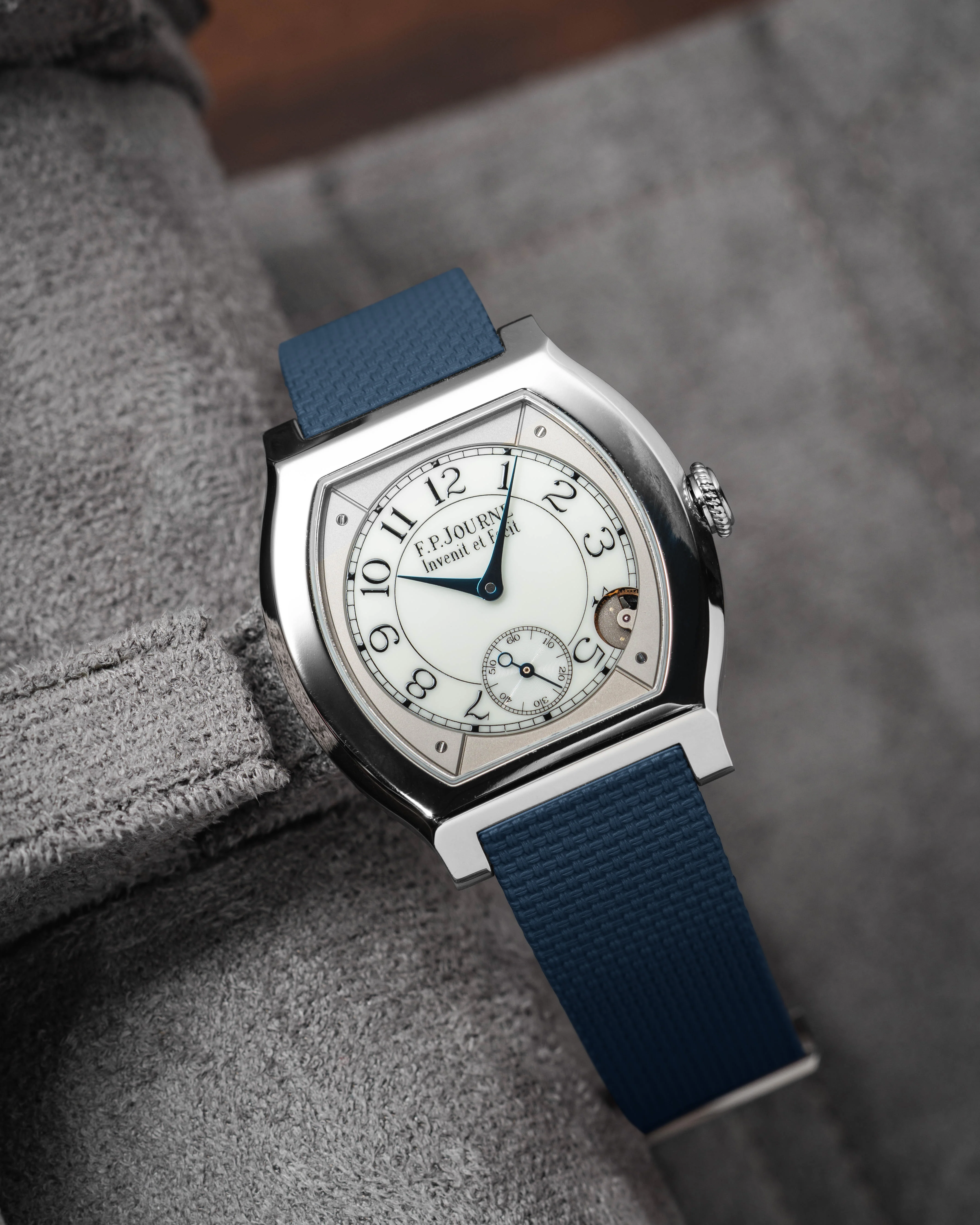 Navy Sailcloth CTS Rubber Strap for F.P. Journe Élégante - Image 5