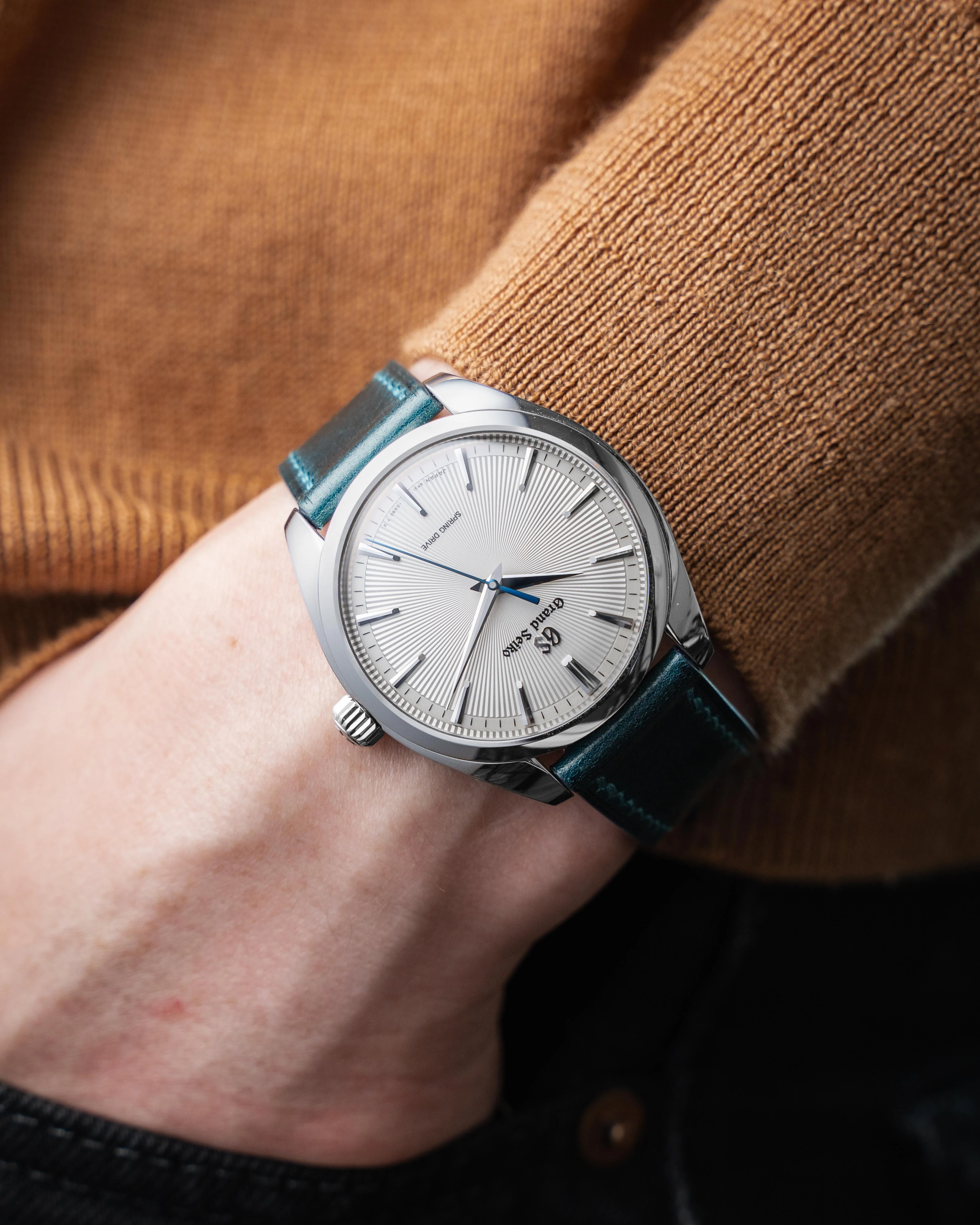 Navy Shell Cordovan Slim Strap - Image 3