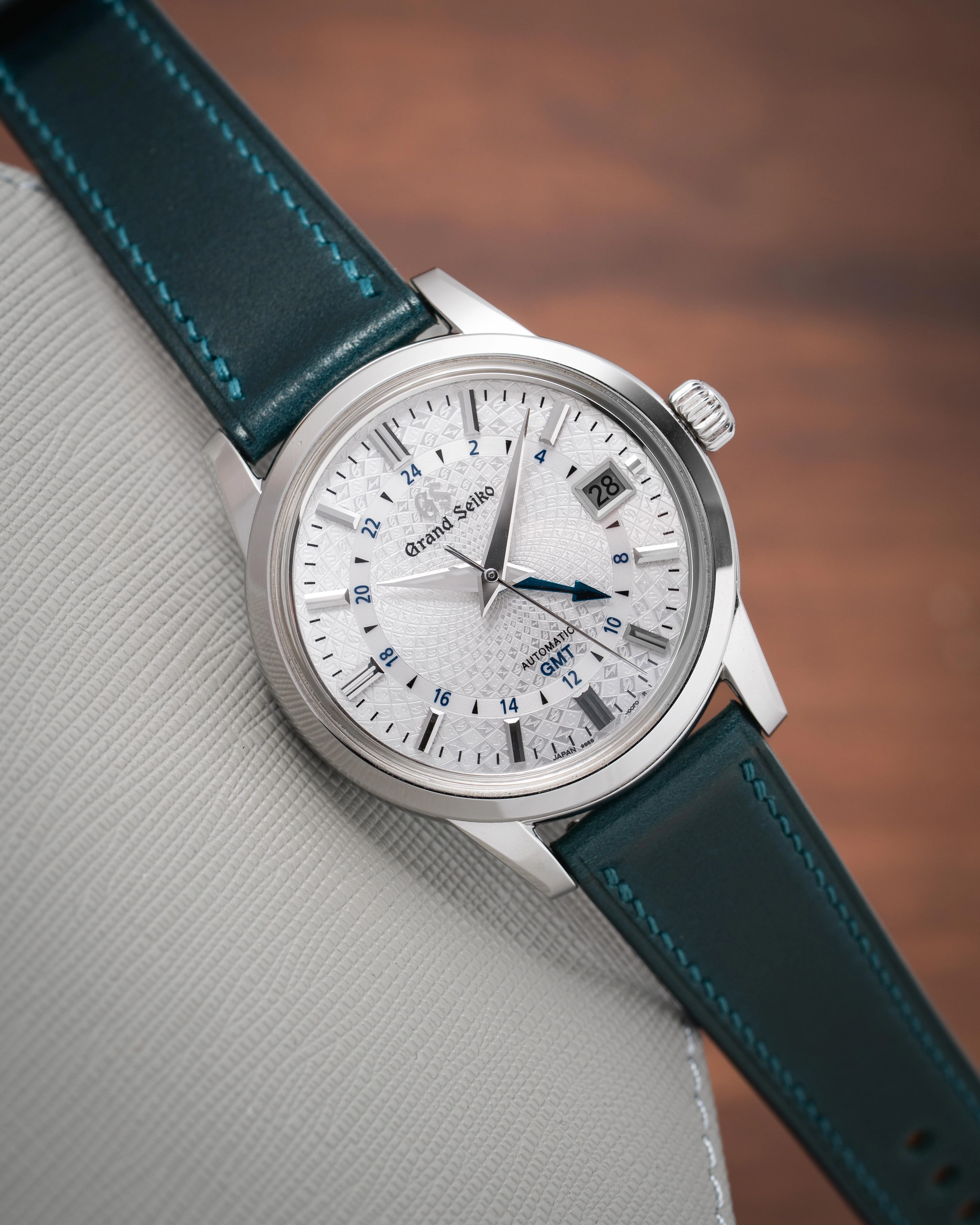 Navy Shell Cordovan Slim Strap - Image 4