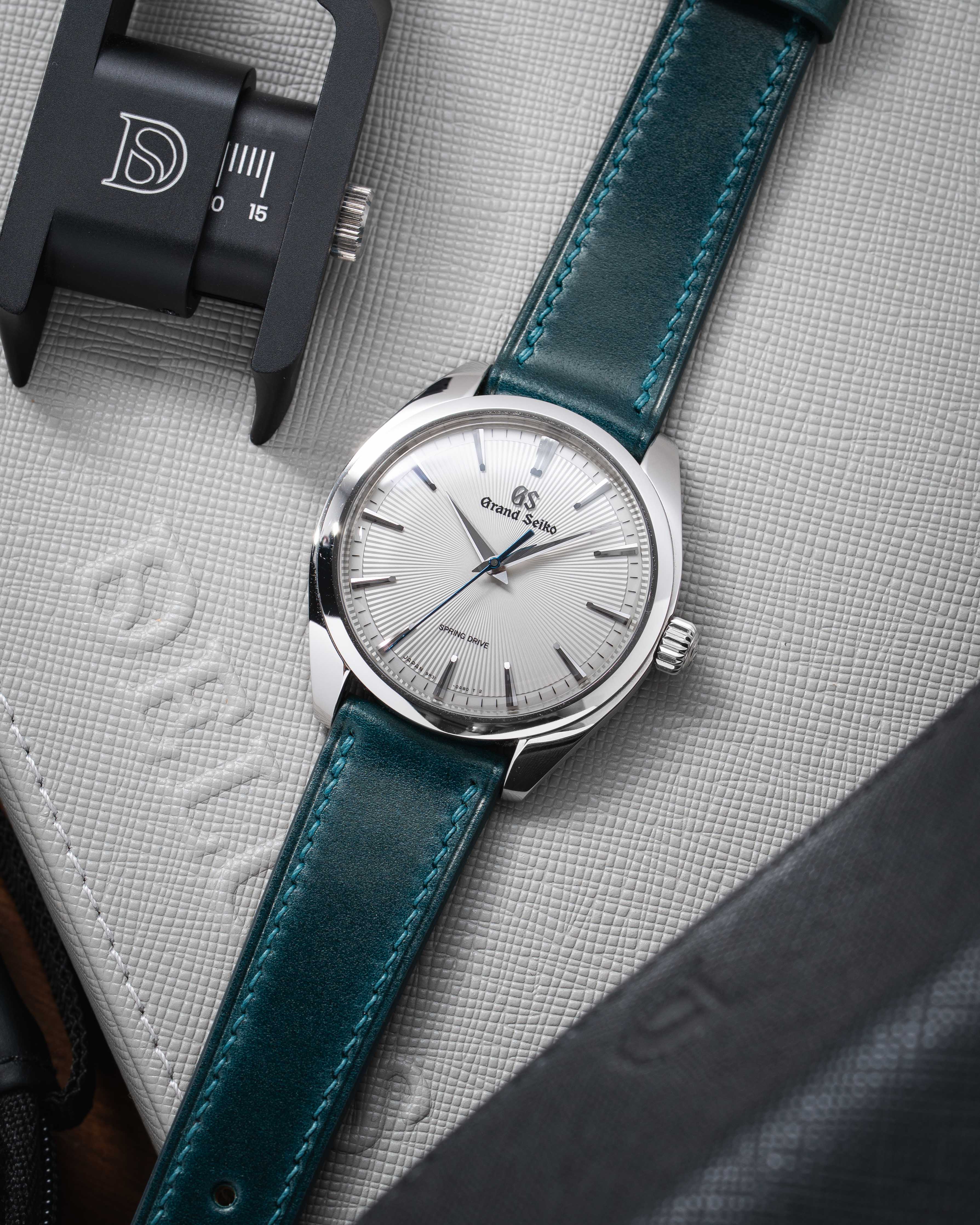 Navy Shell Cordovan Slim Strap - Image 5