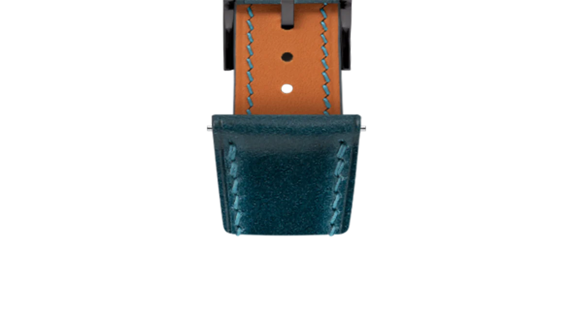 Navy Shell Cordovan Slim Strap - Image 6