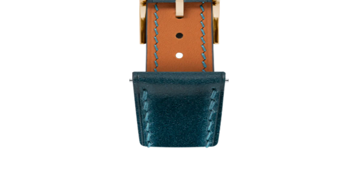 Navy Shell Cordovan Slim Strap - Image 8