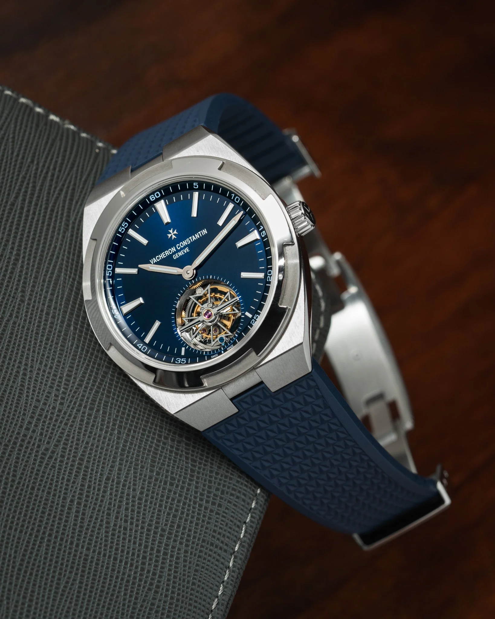 Navy CTS Rubber Strap for Vacheron Constantin Overseas - Image 4