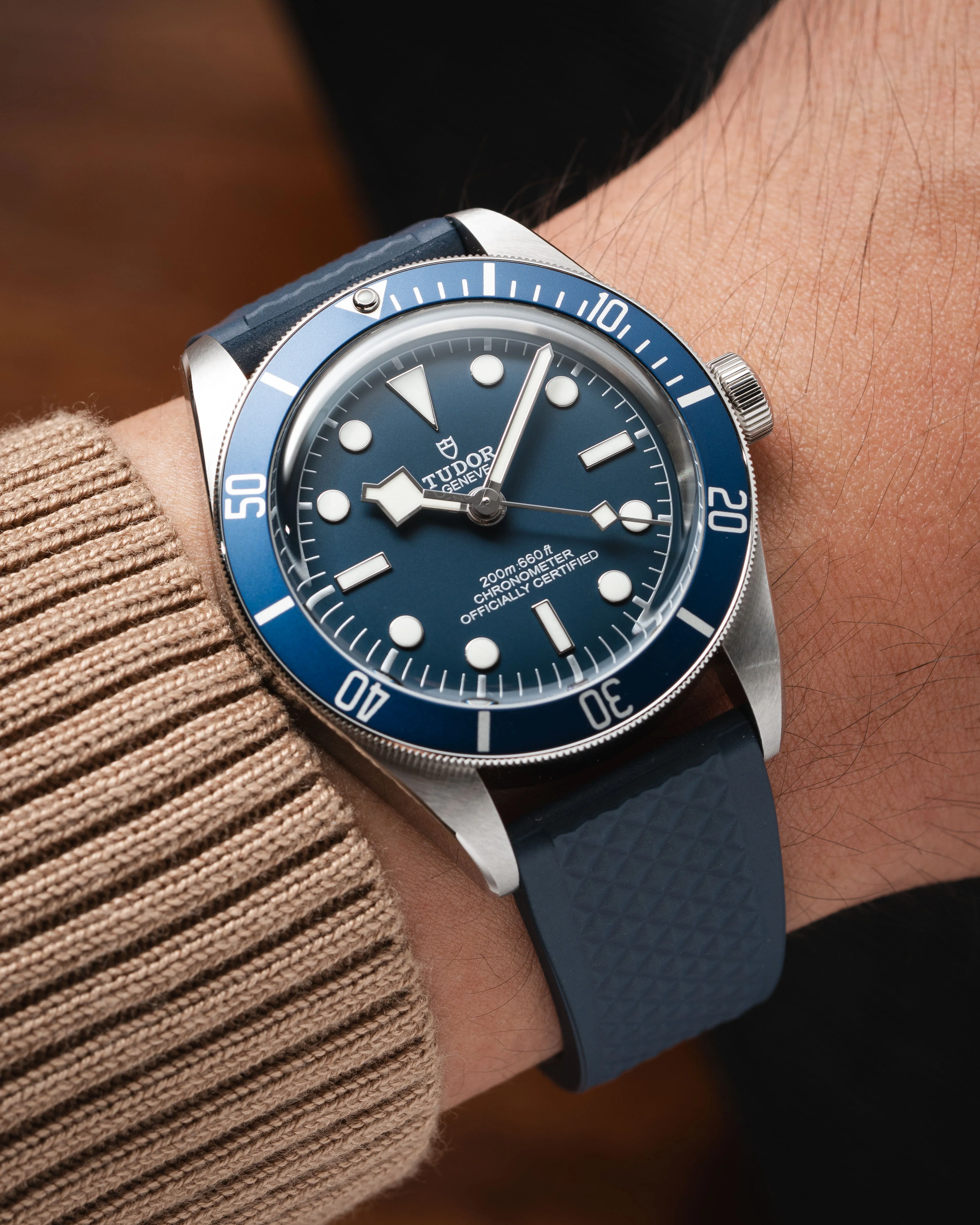 Navy Waffle CTS Rubber Strap - Image 3