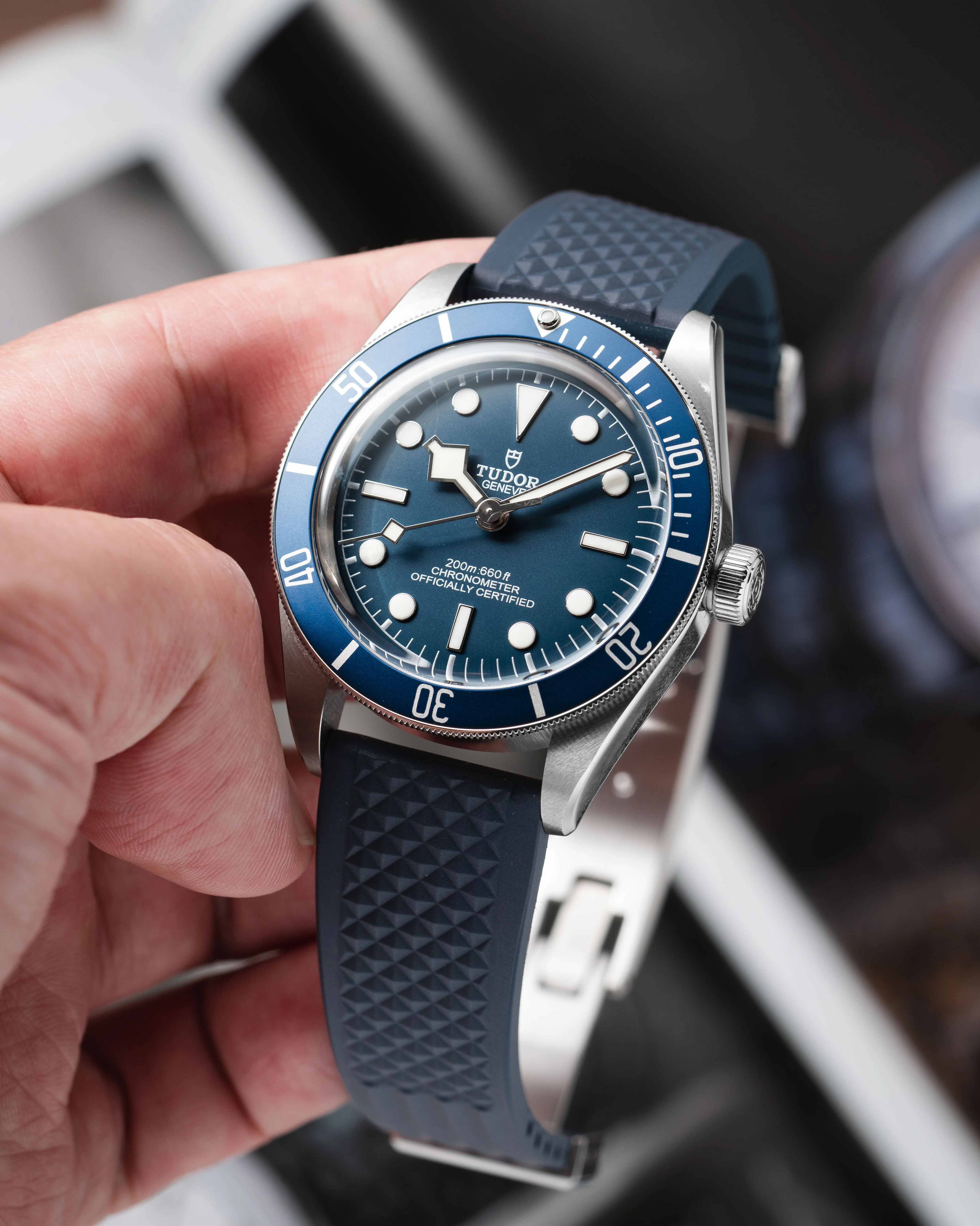 Navy Waffle CTS Rubber Strap - Image 4