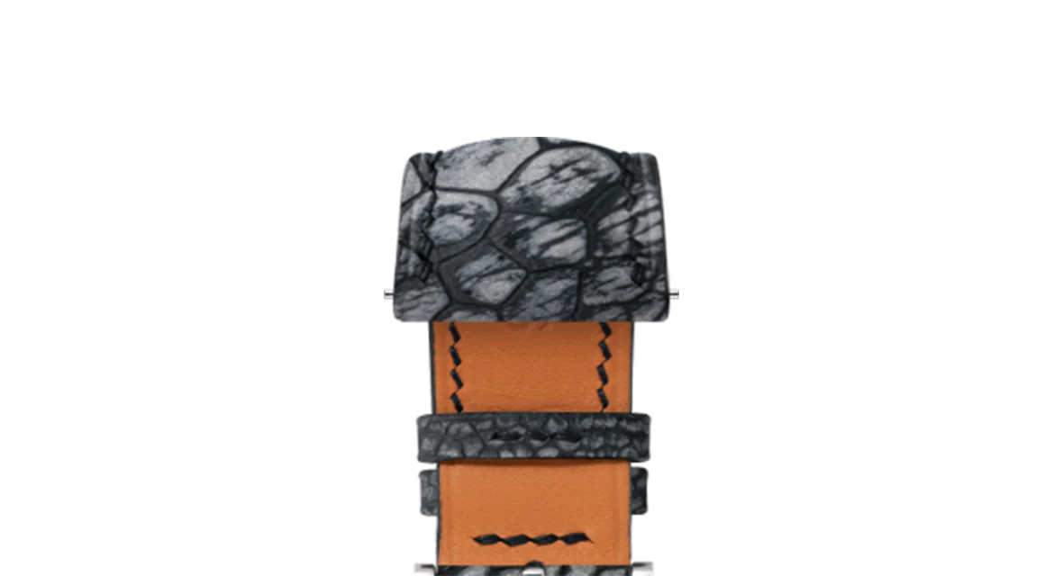 Nubuck Black Ostrich Leg Signature Strap - Image 5