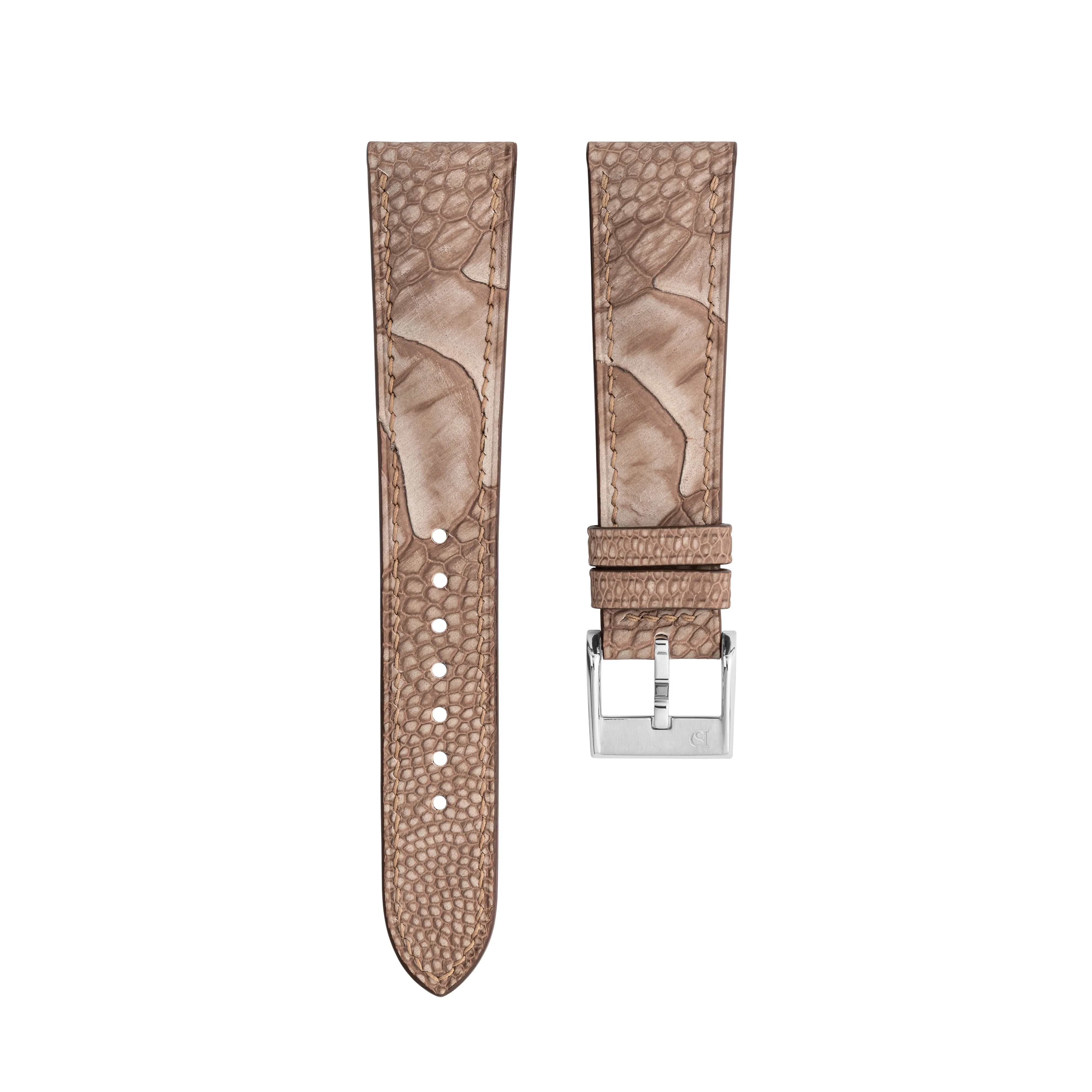 Overstock: Nubuck Kango Tabac Ostrich Leg Signature Strap