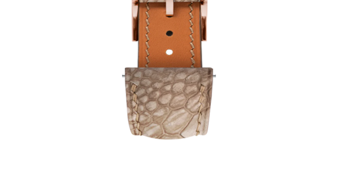 Overstock: Nubuck Kango Tabac Ostrich Leg Signature Strap - Image 6