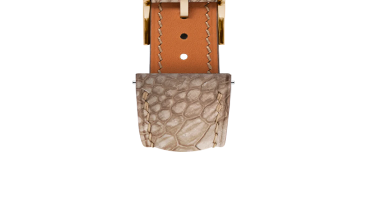 Overstock: Nubuck Kango Tabac Ostrich Leg Signature Strap - Image 8