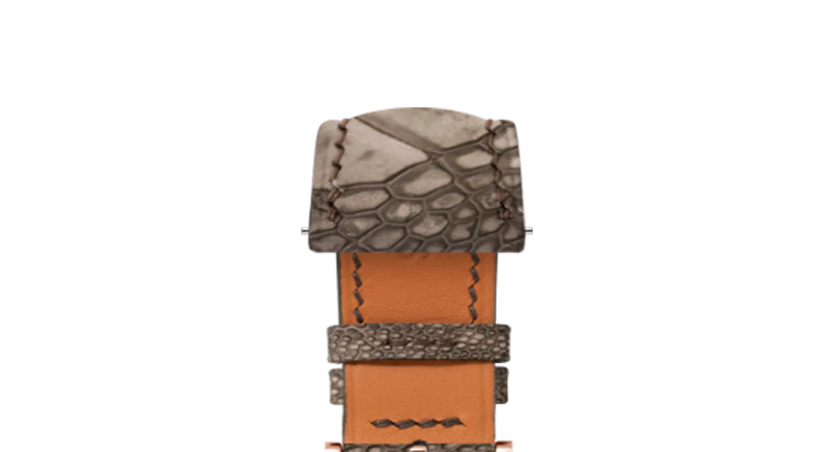 Nubuck Luchese Cigar Ostrich Leg Signature Strap - Image 6