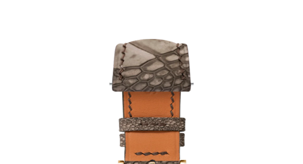Nubuck Luchese Cigar Ostrich Leg Signature Strap - Image 8