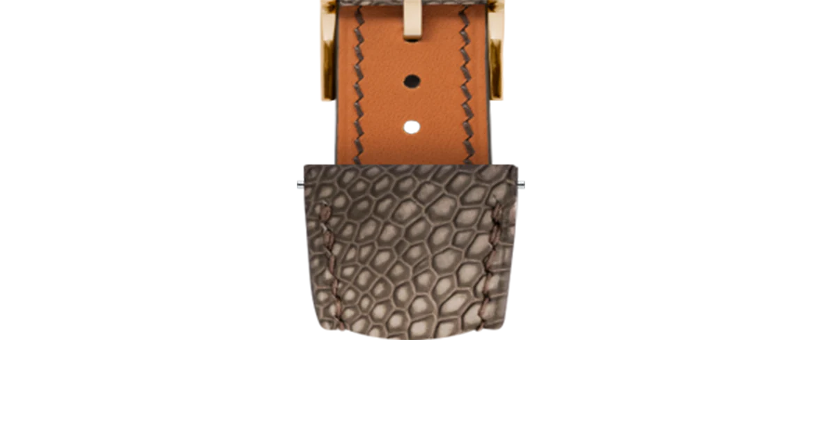 Nubuck Luchese Cigar Ostrich Leg Signature Strap - Image 9
