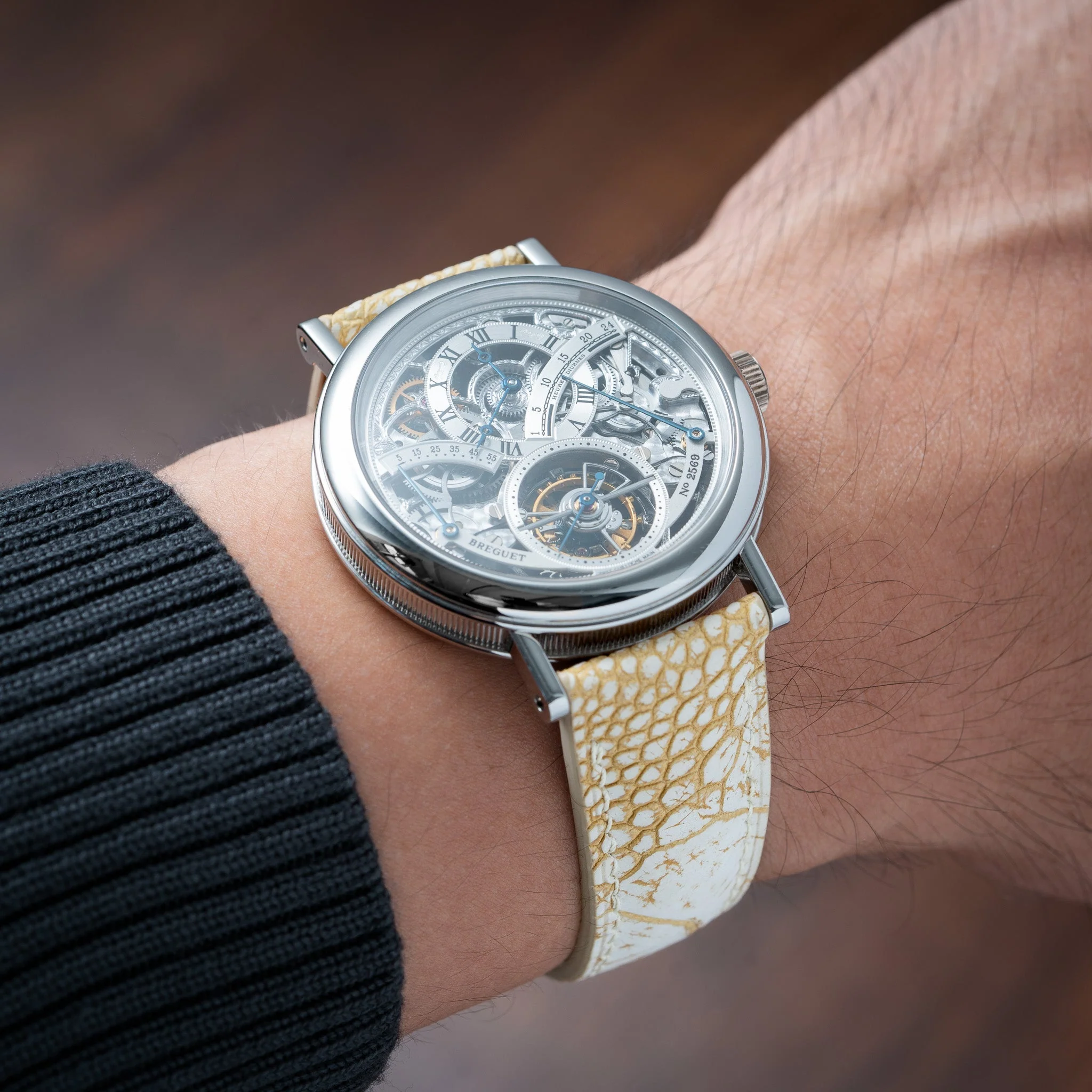 Overstock: Nubuck Oryx Ostrich Leg Signature Strap - Image 3