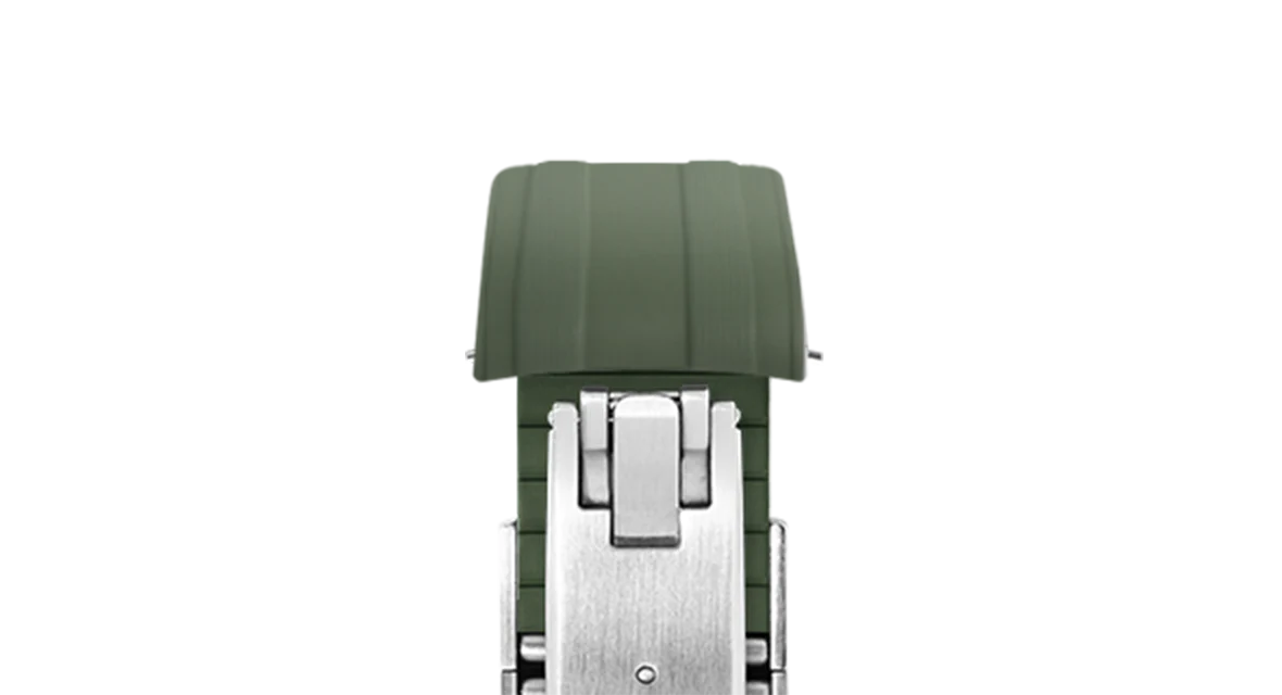Overstock: Olive Green CTS Rubber Strap for Omega Speedmaster - Image 6