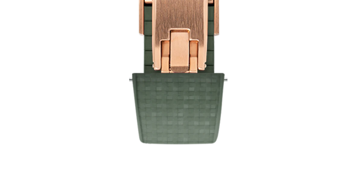 Olive Green Mosaic CTS Rubber Strap - Image 10