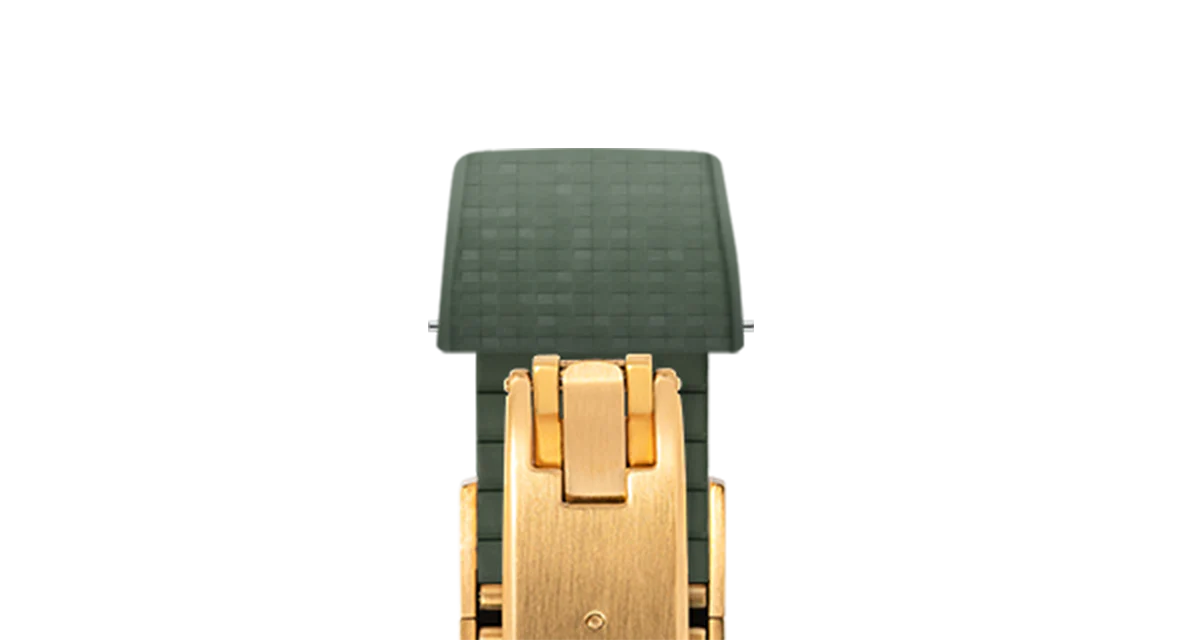 Olive Green Mosaic CTS Rubber Strap - Image 11