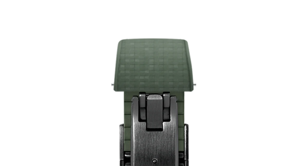 Olive Green Mosaic CTS Rubber Strap - Image 13