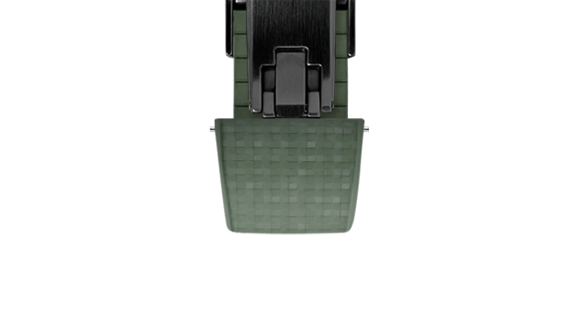 Olive Green Mosaic CTS Rubber Strap - Image 14