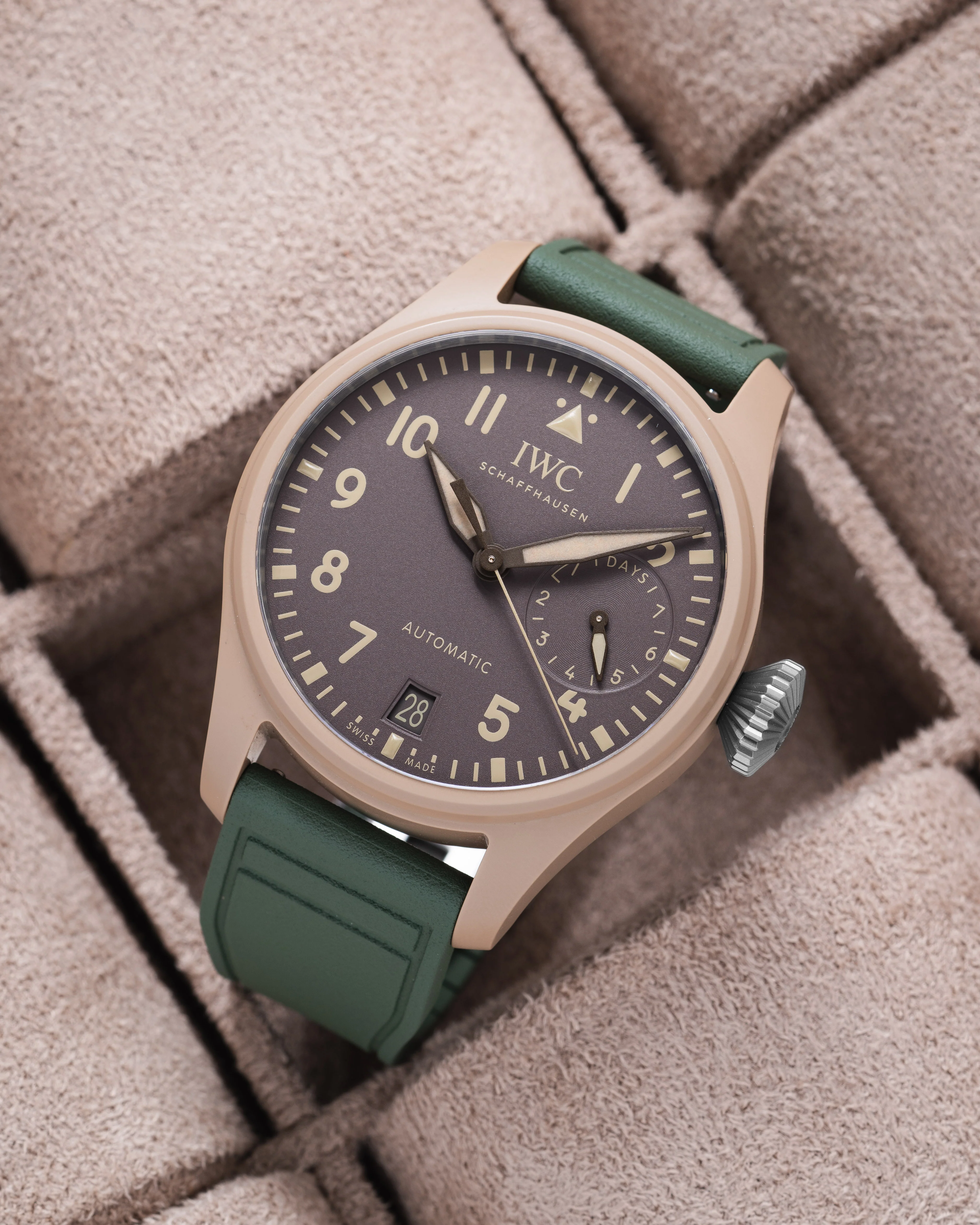 Olive Green Pilot CTS Rubber Strap - Image 3