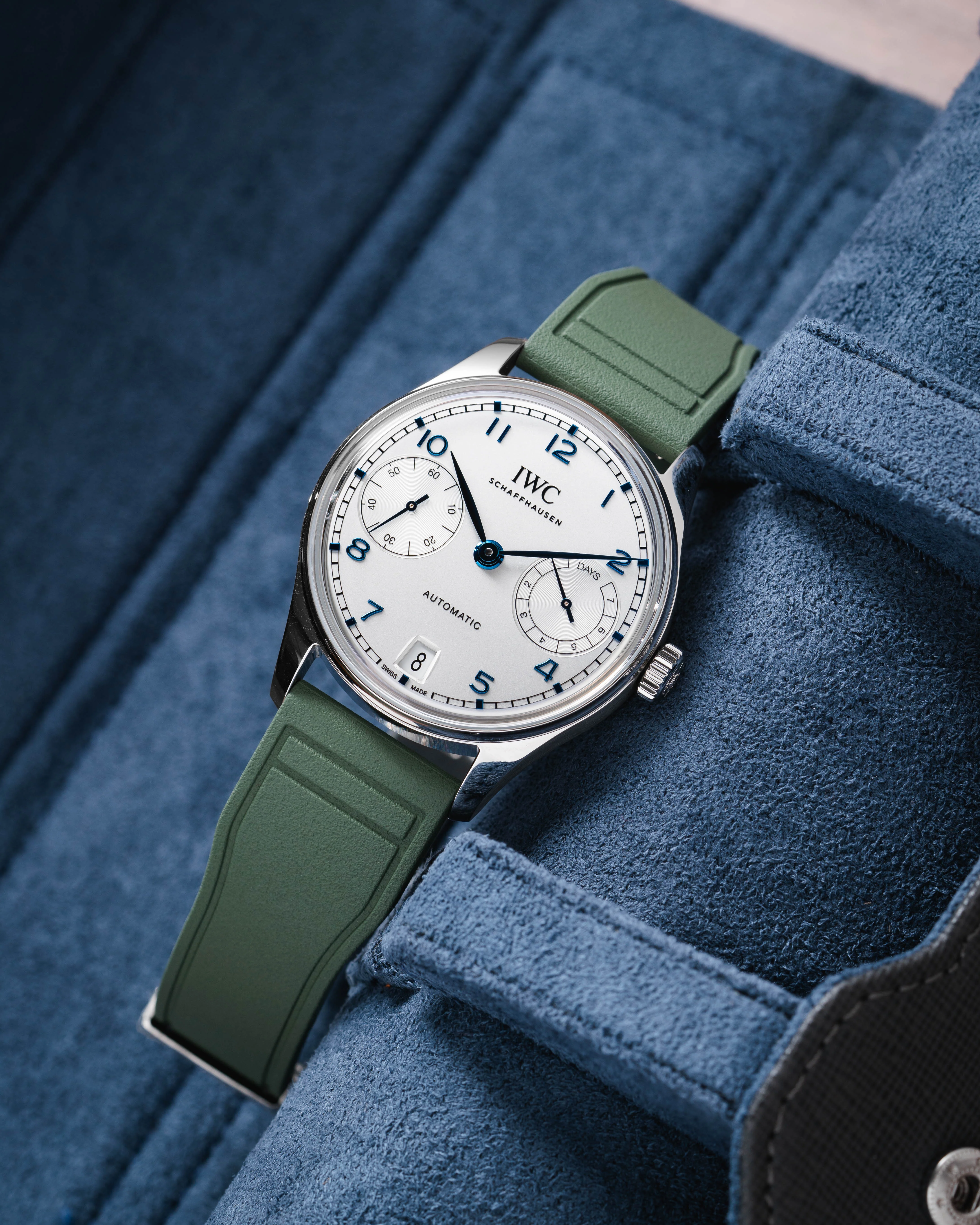 Olive Green Pilot CTS Rubber Strap - Image 5
